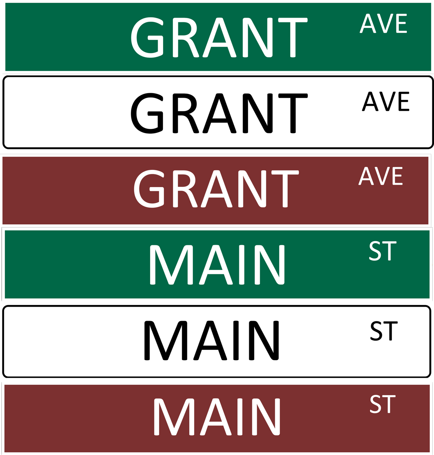 Custom Street Name Signs