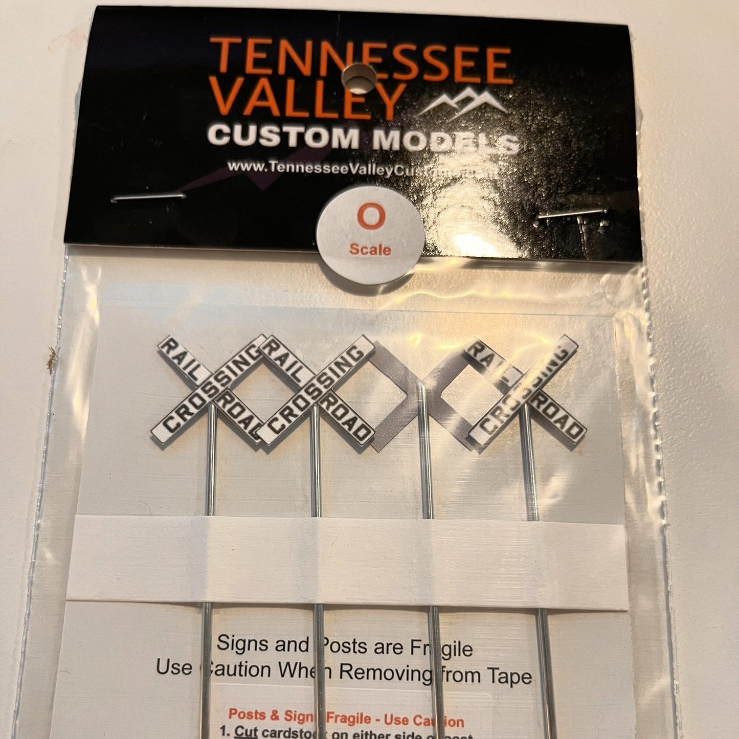 O Scale - Old Style Crossbucks - 4 Pack