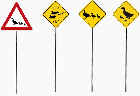 Duck Crossing Signs - Choice of Four