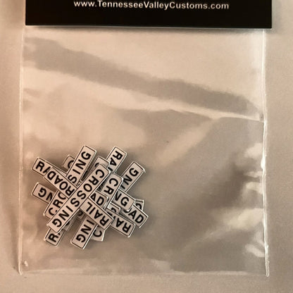 N Scale - No Pole Crossbucks (New and Weathered)- 6 Pack