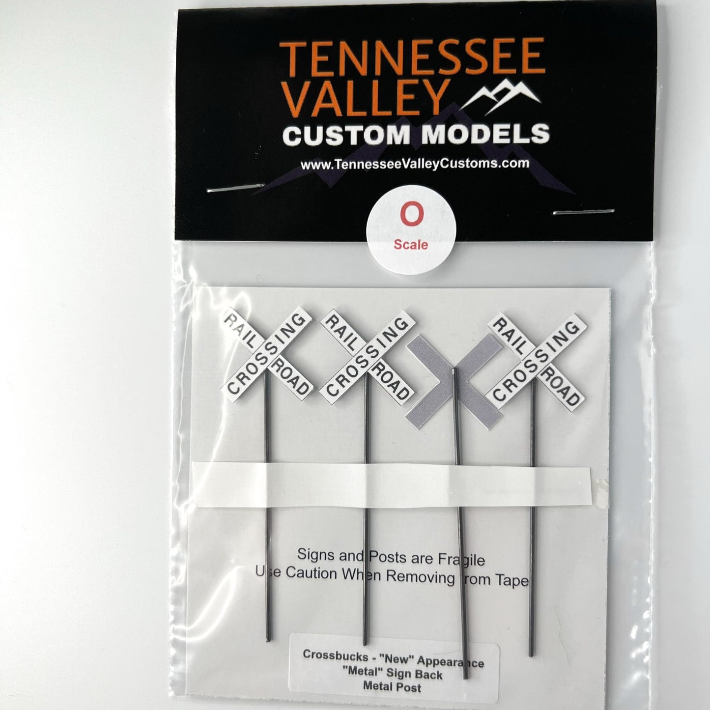 Model Railway Sign, Model Railroad Sign, Modern Cross bucks,White background, x shape, four pack, Model Railroad Layout, Diorama, metal pole, white post, brown post, Scale, O Gauge, N Scale, N Gauge, HO Scale, HO Gauge, S Scale, S Gauge 