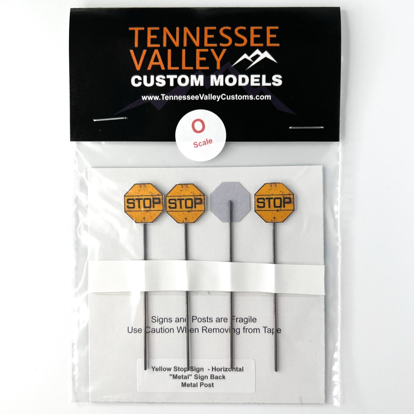Yellow Stop Sign 4-pack - 3 Styles to choose from!